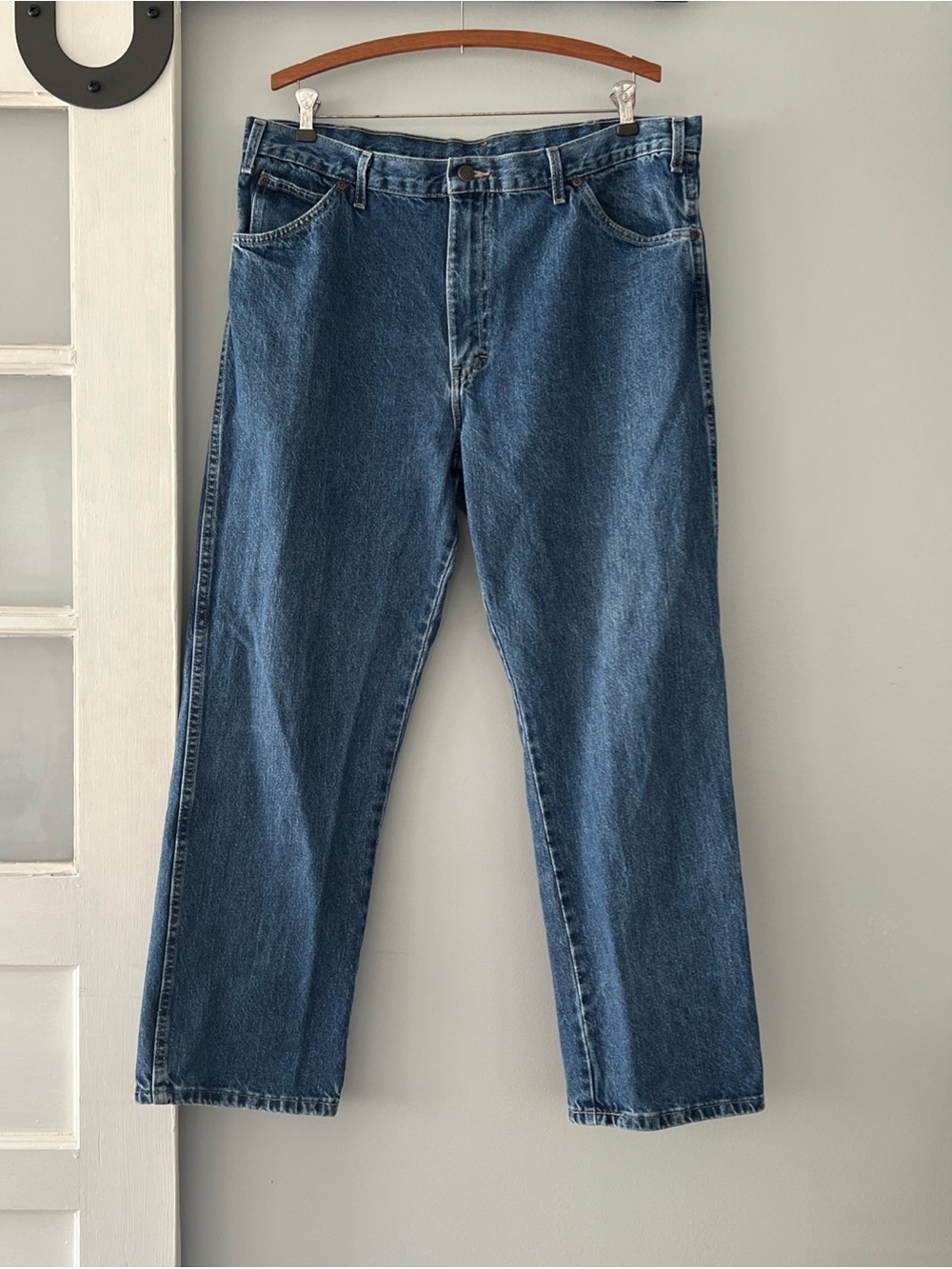 Dickies Carpenter Men's Straight Leg Denim Jeans - Medium Blue